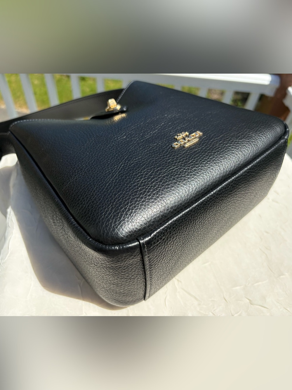 COACH Hadley Convertible Crossbody Bag In Black CW002 - Picture 4 of 10